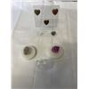 Image 1 : NATURAL STONE AND CRYSTAL HEART DISPLAY, AGATE STONE, NATURAL CITRINE AND NATURAL ROUGH CLEAR QUARTZ