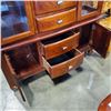 Image 8 : MAHOGNAY FINISH 2 PIECE DISPLAY CABINET