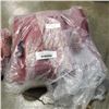 Image 2 : 2 BUNDLES OF NEW MAROON AND PINK TABLE CLOTHS , 53X69 AND 118X51