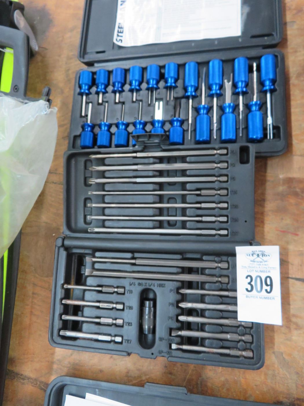 2-Snap On 19 Pc. Long Bit Set, Steellman Master Terminal Tool Kit - 2 X