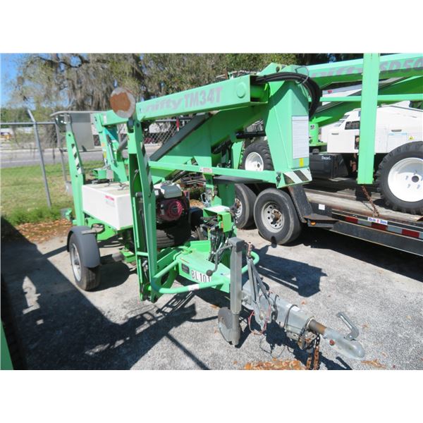 2014 Nifty Lift TM34T0, Trailer Rig, 500 Lb./34' Cap Bucket Lift w/