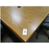 Image 2 : Oak 5'  X  9'  Conference Table w/8 Chairs