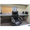 Image 2 : Grey Mica Desk w/Secretarial/Side Chairs, Corkboard, Key Box, Office Supplies In Office