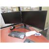 Image 2 : Dell Pedestal Double Monitor w/Keyboard and Mouse