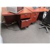 Image 2 : Cherry L. Desk w/Return, Bookcases, Secretarial Chairs and More