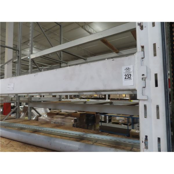 5-White 4' X 8' X 16' Pallet Rack Section 6 Ups/20 C/B Section - 5 X