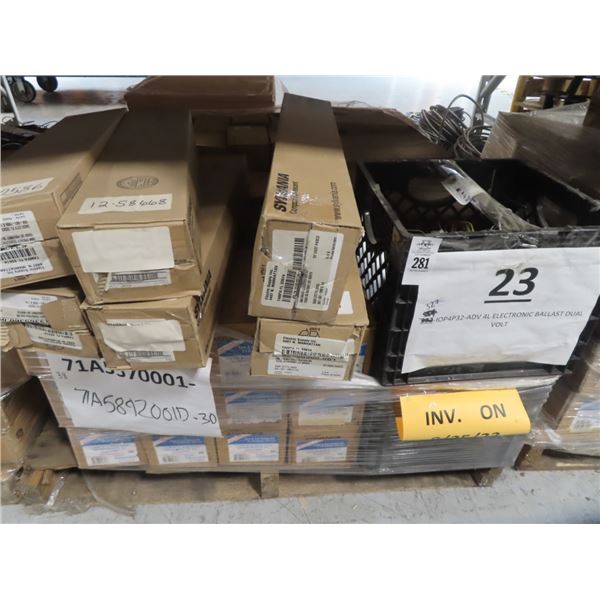 Pallet of Asst. Lighting and Ballasts