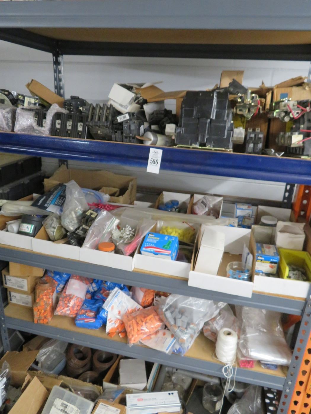 Grey 5 Shelf Storage Rack Circuit Breakers, Electrical Contact, Chaulk