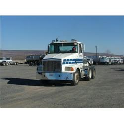 1990 White Volvo Conv - Day Cab