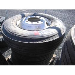 (4) 315/80R22.5 Tires/Rims