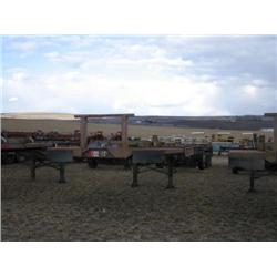 1989 Busby Container Trailer - 53', tri-axle plus drop steer axle