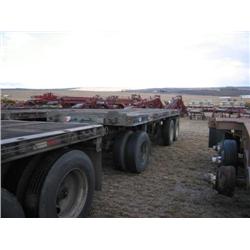 1978 Fruehauf Flatbed Trailer - 20'  w/dolly