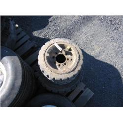 (4) Forklift Tires/Rims