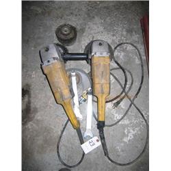 (2) Dewalt Angle Grinders