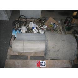 Pallet of Belts & Screen Material