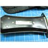 Image 14 : Bowie knife with a 10" clip point blade, no maker's mark visible, with silver wrapped rosewood handl
