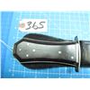 Image 2 : Bowie knife with a 10" clip point blade, no maker's mark visible, with silver wrapped rosewood handl