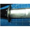 Image 8 : Bowie knife with a 10" clip point blade, no maker's mark visible, with silver wrapped rosewood handl