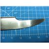 Image 9 : Bowie knife with a 10" clip point blade, no maker's mark visible, with silver wrapped rosewood handl