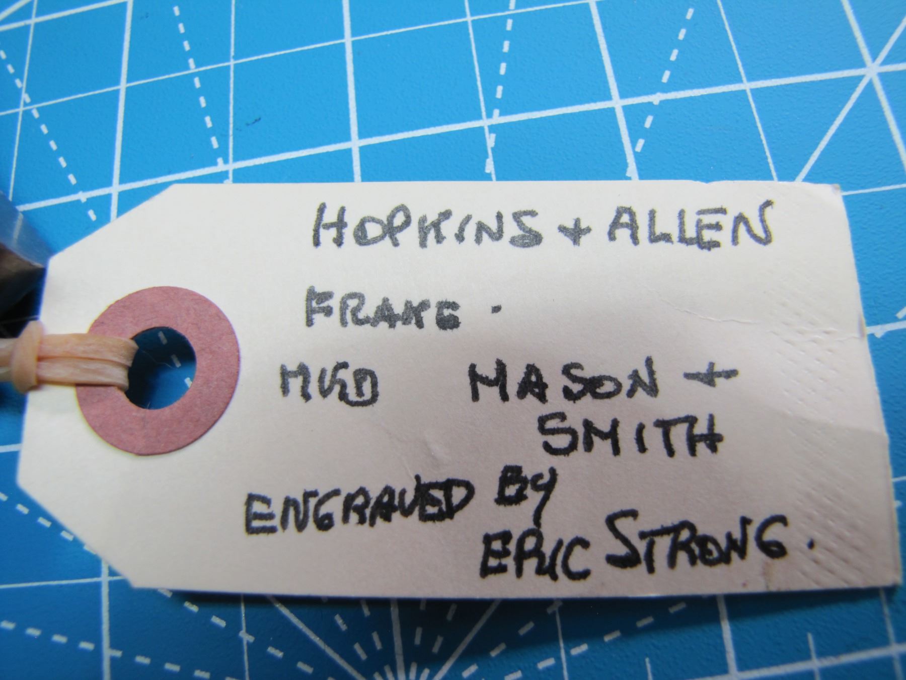 Hopkins and Allen frame, marked