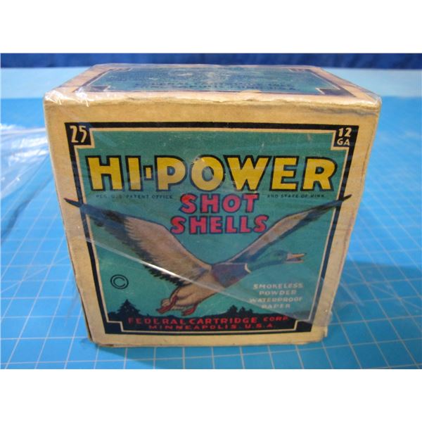 collector box federal cartridge Corp hi - power shot shells -- WITH ...