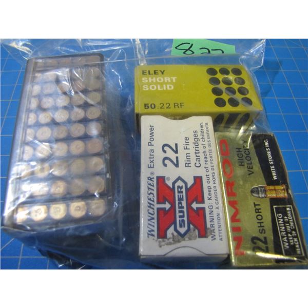 Lot of 4 boxes assorted collector 22 ammunition