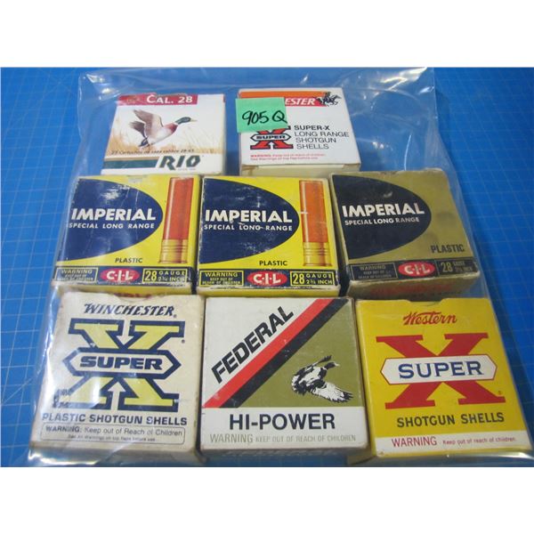 LOT OF EMPTY COLLECTOR SHOTGUN SHELL BOXES