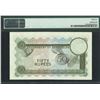 Image 2 : Seychelles, 1972,  50 Rupees, A/1 150121. PMG 55. Famous"SEX" Note, A/1 Prefix.