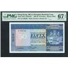 Image 1 : HK & Shanghai Banking Corp. 1982, $50, A/5 766766. PMG 67EPQ. Repeater S/N.