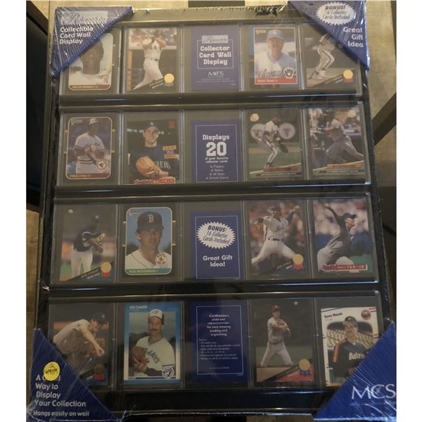 Collector Card Wall Display with 16 cards