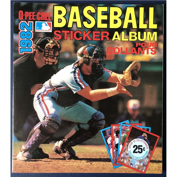 1982 O-PEE-CHEE Baseball Sticker Album - Gary Carter (HOF) cover
