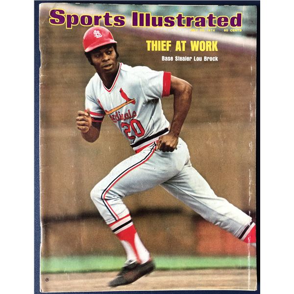 Sports Illustrated Jul 22, 1974 - Lou Brock cover (HOF)