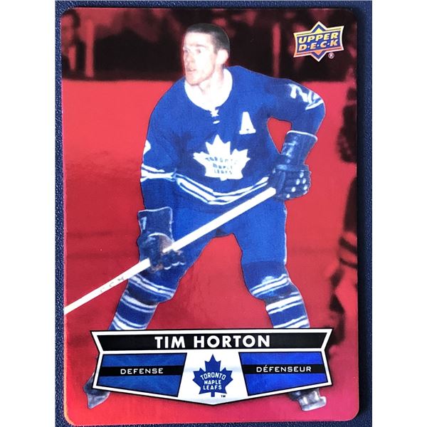 2021-22 UPPER DECK RED DIE CUT Tim Horton (HOF)