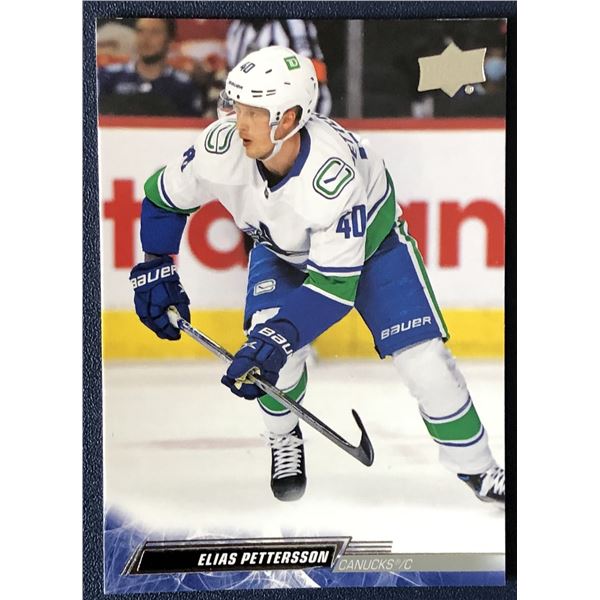 2022-23 UPPER DECK Elias Pettersson