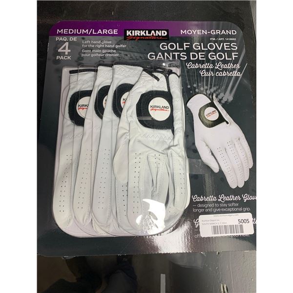 Kirkland Golf Gloves M/L Left Hand