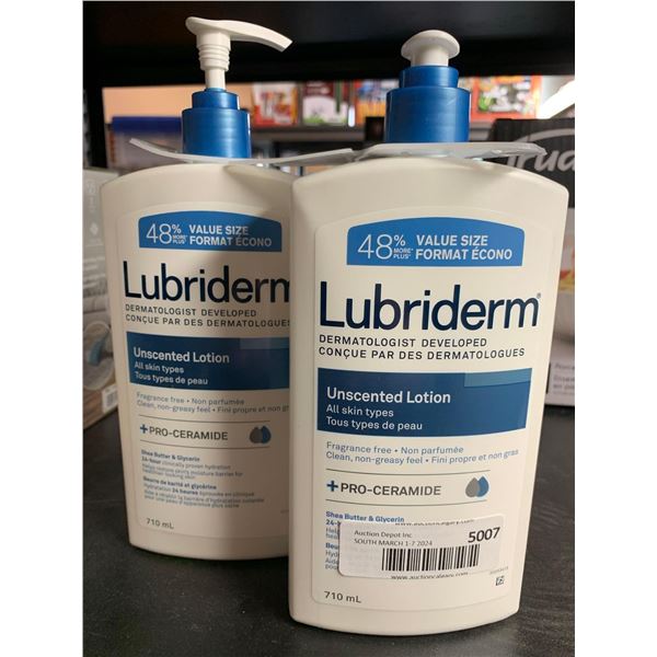 Lubriderm unsented lotion 2 x 710ml
