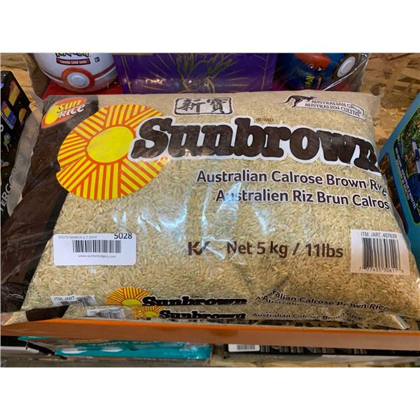 Sunbrown Australian Calrose Brown Rice 2 x 11lbs