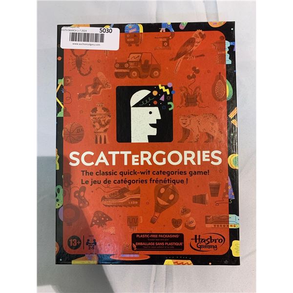 Scattergories classic quick wit categories game