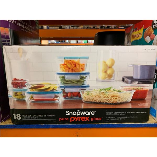 Snap ware Pyrex Glass 18 piece Set