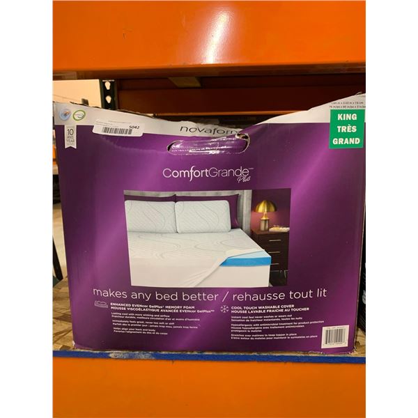 Comfort Grande Memory Foam Mattress Topper King Size