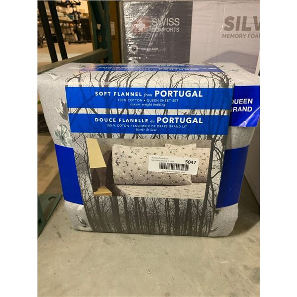 Soft Flannel Portugal Queen Sheet Set