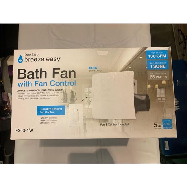 Dew Stop Bath fan with fan control