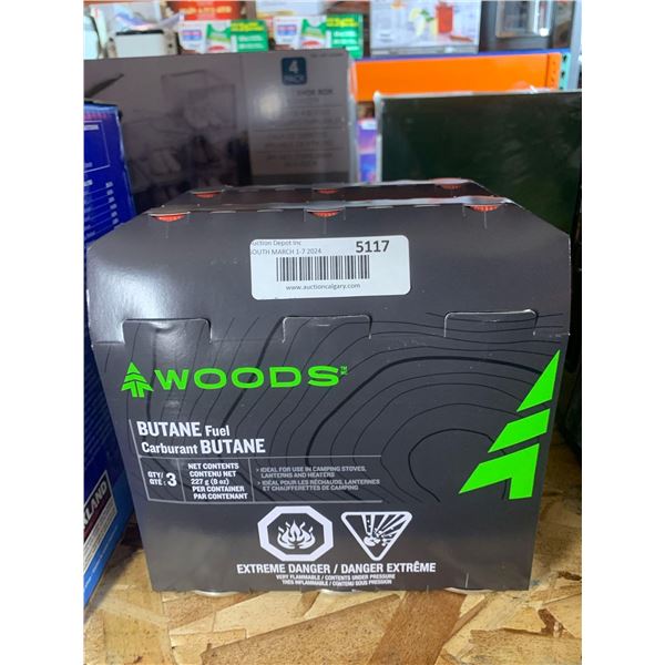 Woods Butane Fuel 3 x 227g