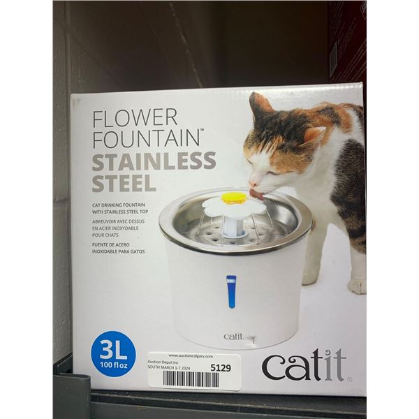 Stainless Steel Cat Flower Fountain