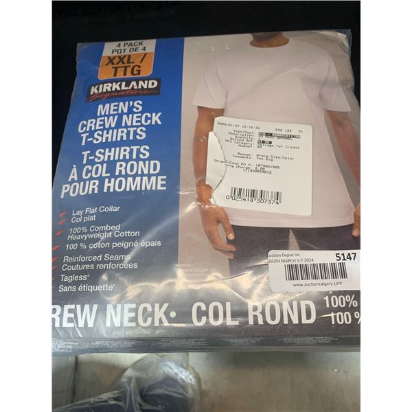 Kirkland Mens Crew Neck T-Shirts Size XXL