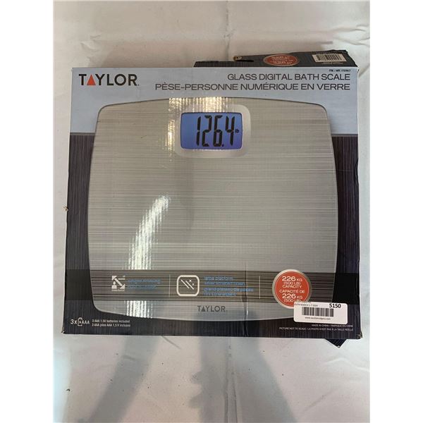 Taylor Glass Digital Bath Scale