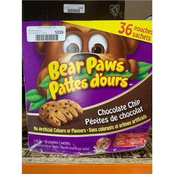 Bear Paws Chocolate Chip 36 Pouches