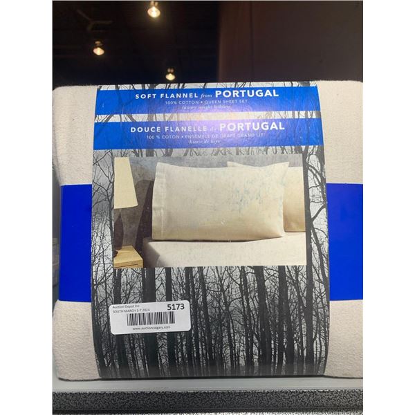 Portugal Soft Flannel Queen Sheet Set