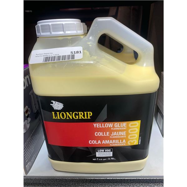 Lion Grip Yellow Glue 3.78L
