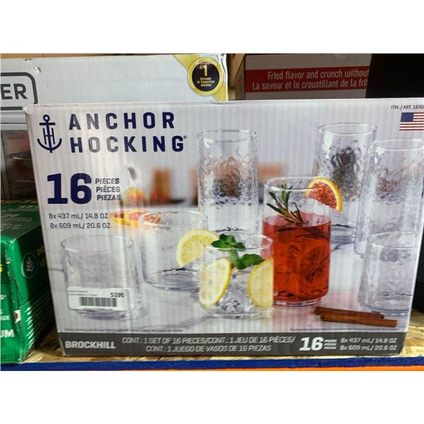 Anchor Hocking 16 Piece Glassware Set